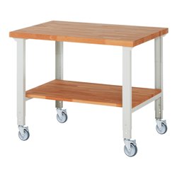 Rau Fahrbare Werkbank höhenverstellbar 7000-7, B1250xT900xH950-1000mm