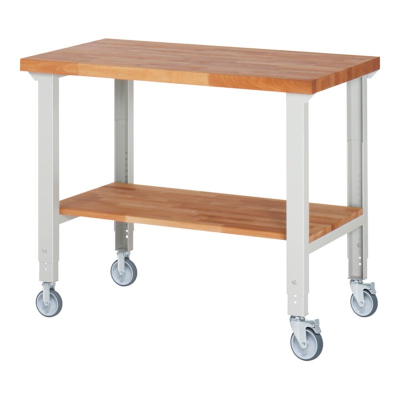 Rau Fahrbare Werkbank höhenverstellbar 7000-7, B1250xT700xH950-1000mm