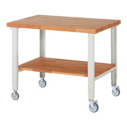 Rau Fahrbare Werkbank höhenverstellbar 7000-7, B1250xT900xH950-1000mm