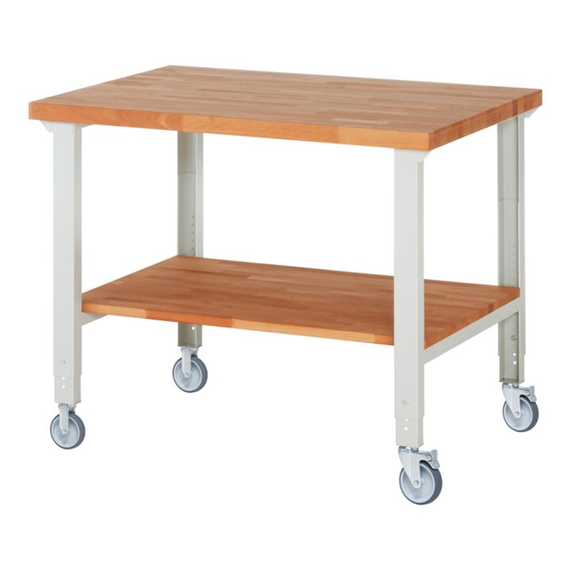 Rau Fahrbare Werkbank höhenverstellbar 7000-7, B1250xT900xH950-1000mm