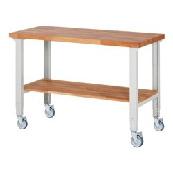 Rau Fahrbare Werkbank höhenverstellbar 7000-7, B1500xT700xH950-1000mm