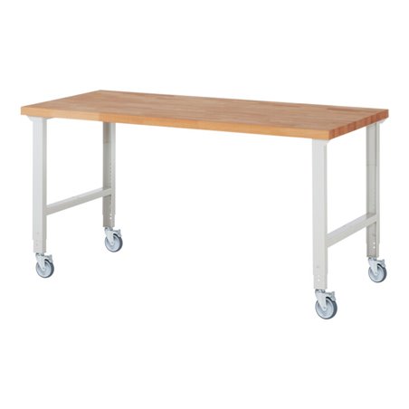 Rau Fahrbare Werkbank höhenverstellbar 7000-1, B2000xT900xH950-1000mm