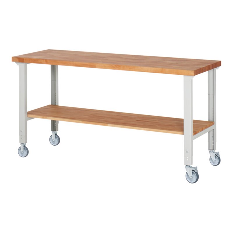 Rau Fahrbare Werkbank höhenverstellbar 7000-7, B2000xT700xH950-1000mm