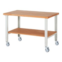 Rau Fahrbare Werkbank höhenverstellbar 7000-7, B1500xT900xH950-1000mm