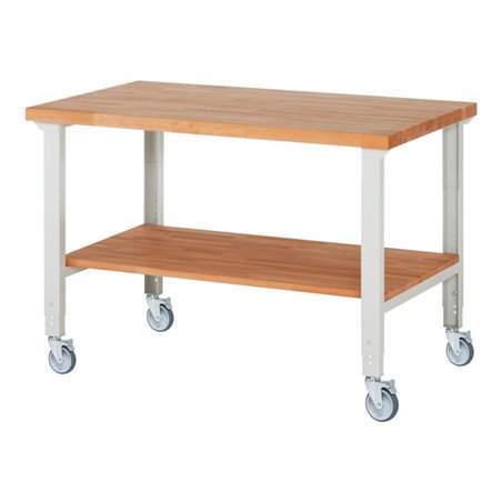 Rau Fahrbare Werkbank höhenverstellbar 7000-7, B1500xT900xH950-1000mm