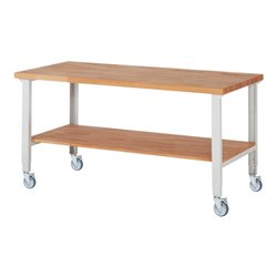 Rau Fahrbare Werkbank höhenverstellbar 7000-7, B2000xT900xH950-1000mm