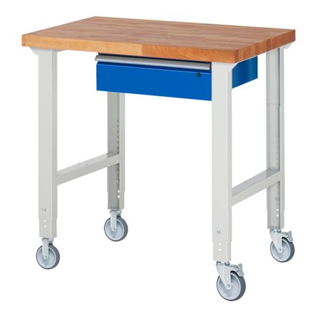Rau Fahrbare Werkbank höhenverstellbar 7001A1, B1000xT700xH950-1000mm