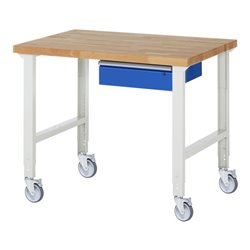 Rau Fahrbare Werkbank höhenverstellbar 7001A1, B1250xT900xH950-1000mm