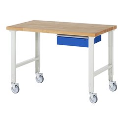 Rau Fahrbare Werkbank höhenverstellbar 7001A1, B1500xT900xH950-1000mm