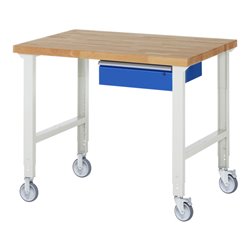 Rau Fahrbare Werkbank höhenverstellbar 7001A1, B1250xT900xH950-1000mm