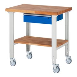 Rau Fahrbare Werkbank höhenverstellbar 7001A7, B1000xT700xH950-1000mm