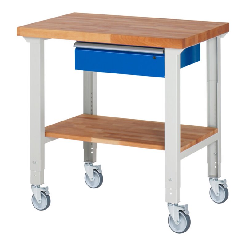 Rau Fahrbare Werkbank höhenverstellbar 7001A7, B1000xT700xH950-1000mm