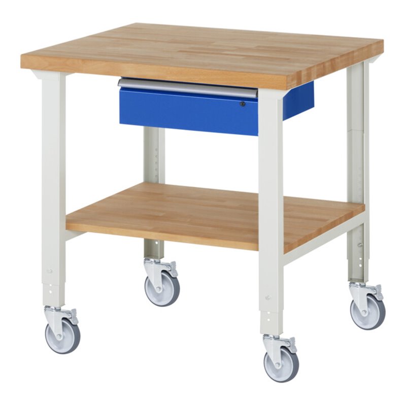 Rau Fahrbare Werkbank höhenverstellbar 7001A7, B1000xT900xH950-1000mm