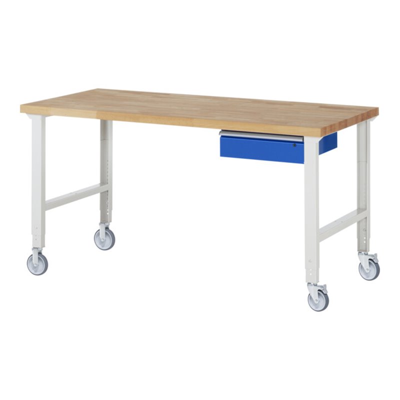 Rau Fahrbare Werkbank höhenverstellbar 7001A1, B2000xT900xH950-1000mm