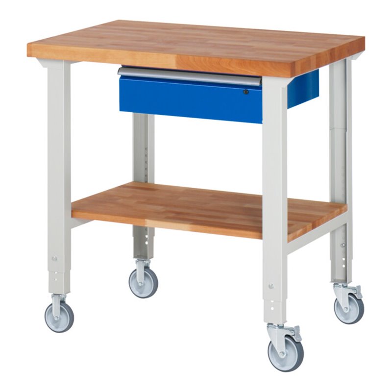 Rau Fahrbare Werkbank höhenverstellbar 7001A7, B1000xT700xH950-1000mm