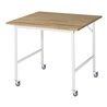 Rau Fahrbarer Arbeitstisch Jerry (4 LR), B1000xT1000xH900mm, B-Platte-25mm