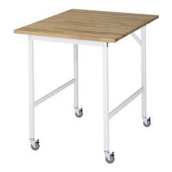 Rau Fahrbarer Arbeitstisch Jerry (4 LR), B750xT1000xH900mm, B-Platte-25mm