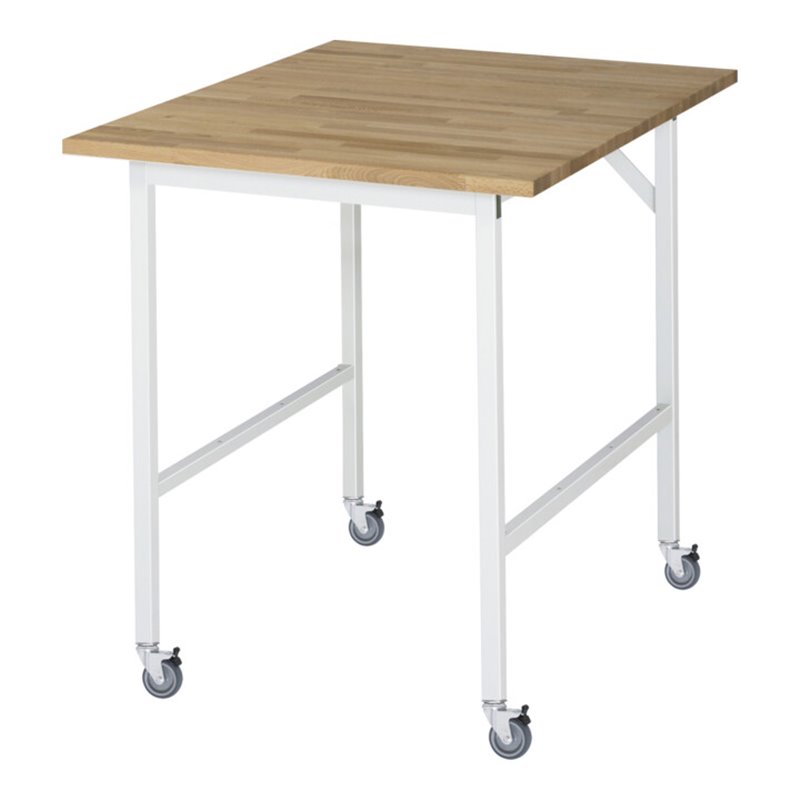 Rau Fahrbarer Arbeitstisch Jerry (4 LR), B750xT1000xH900mm, B-Platte-25mm