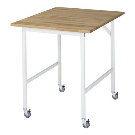 Rau Fahrbarer Arbeitstisch Jerry (4 LR), B750xT1000xH900mm, B-Platte-25mm