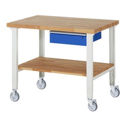 Rau Fahrbare Werkbank höhenverstellbar 7001A7, B1250xT900xH950-1000mm