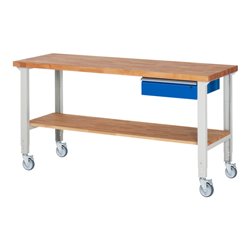Rau Fahrbare Werkbank höhenverstellbar 7001A7, B2000xT700xH950-1000mm