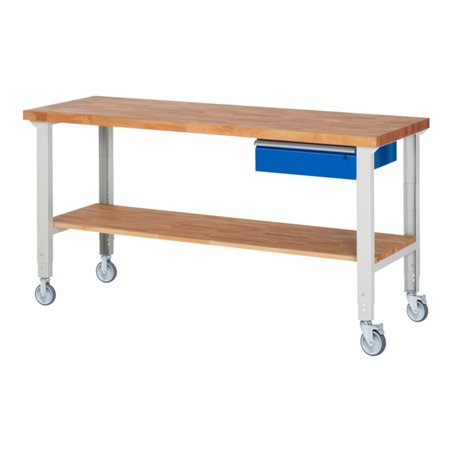 Rau Fahrbare Werkbank höhenverstellbar 7001A7, B2000xT700xH950-1000mm