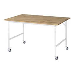 Rau Fahrbarer Arbeitstisch Jerry (4 LR), B1500xT1000xH900mm, B-Platte-25mm