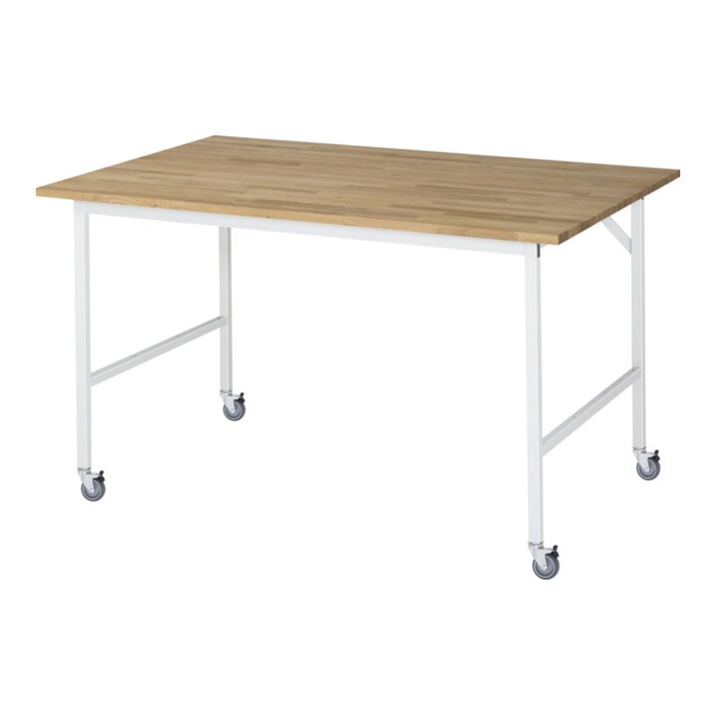 Rau Fahrbarer Arbeitstisch Jerry (4 LR), B1500xT1000xH900mm, B-Platte-25mm