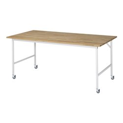 Rau Fahrbarer Arbeitstisch Jerry (4 LR), B2000xT1000xH900mm, B-Platte-25mm