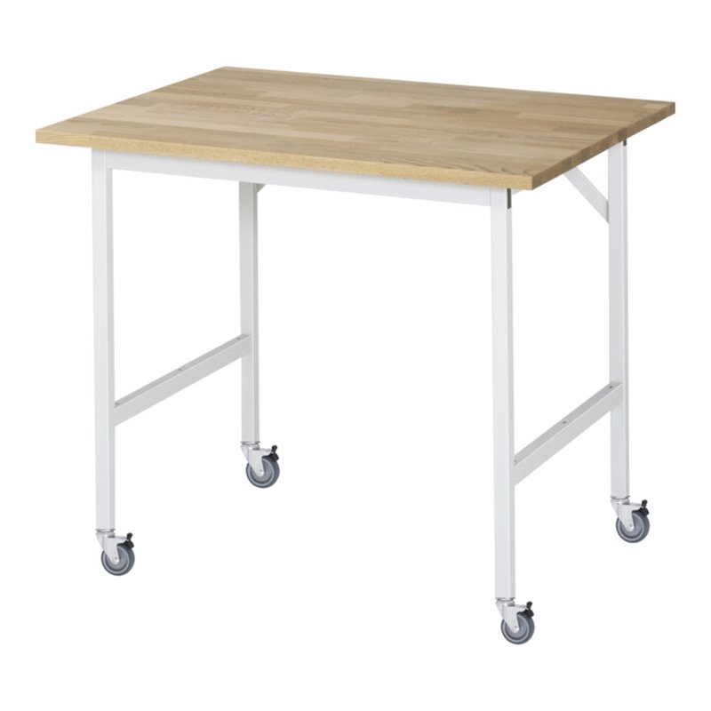 Rau Fahrbarer Arbeitstisch Jerry (4 LR), B1000xT800xH900mm, B-Platte-25mm