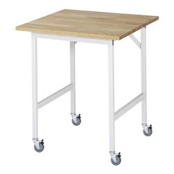 Rau Fahrbarer Arbeitstisch Jerry (4 LR), B750xT800xH900mm, B-Platte-25mm