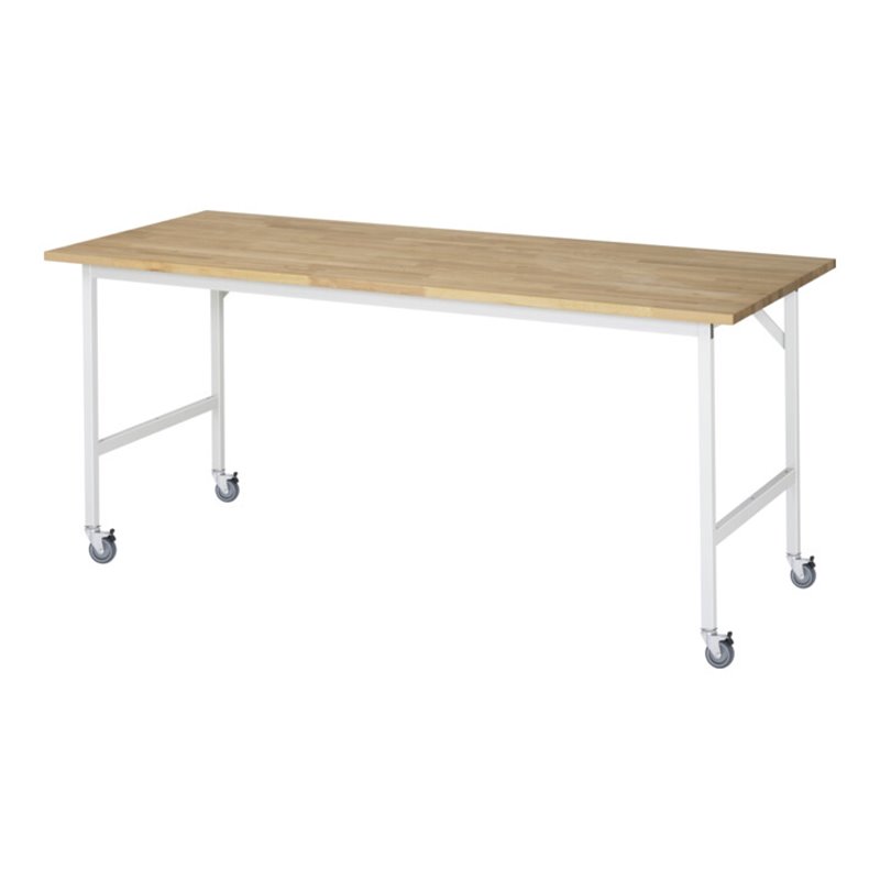 Rau Fahrbarer Arbeitstisch Jerry (4 LR), B2000xT800xH900mm, B-Platte-25mm