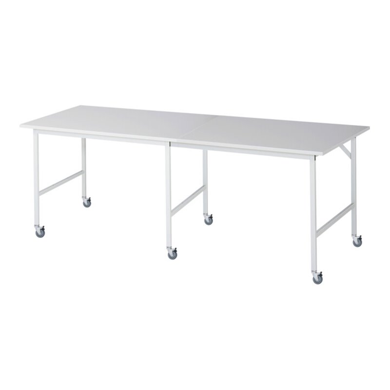 Rau Fahrbarer Arbeitstisch Jerry (6 LR), B2500xT1000xH900mm, M-Platte-22mm