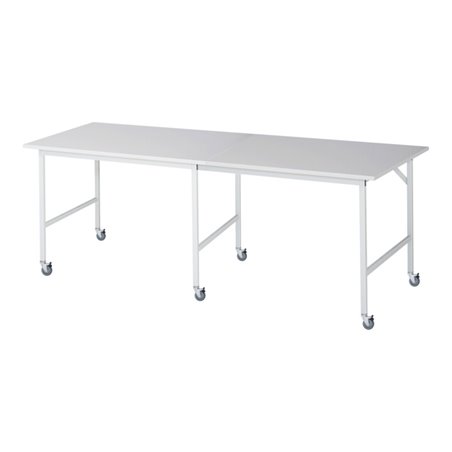 Rau Fahrbarer Arbeitstisch Jerry (6 LR), B2500xT1000xH900mm, M-Platte-22mm