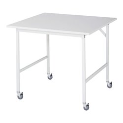 Rau Fahrbarer Arbeitstisch Jerry (4 LR), B1000xT1000xH900mm, M-Platte-22mm