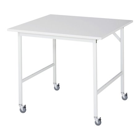 Rau Fahrbarer Arbeitstisch Jerry (4 LR), B1000xT1000xH900mm, M-Platte-22mm