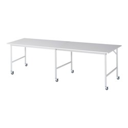 Rau Fahrbarer Arbeitstisch Jerry (6 LR), B3000xT1000xH900mm, M-Platte-22mm