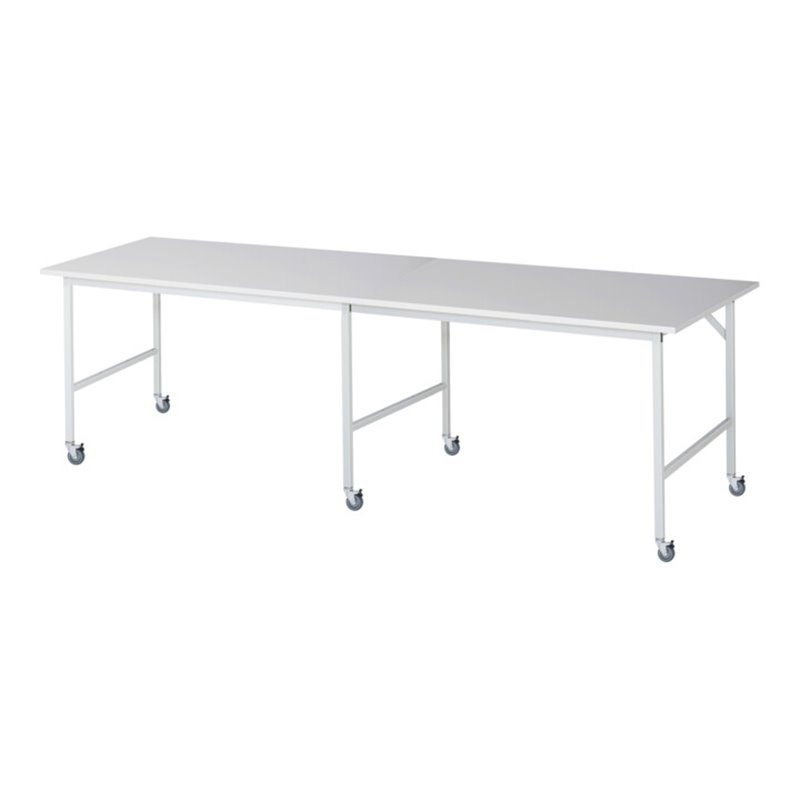 Rau Fahrbarer Arbeitstisch Jerry (6 LR), B3000xT1000xH900mm, M-Platte-22mm