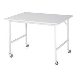 Rau Fahrbarer Arbeitstisch Jerry (4 LR), B1250xT1000xH900mm, M-Platte-22mm