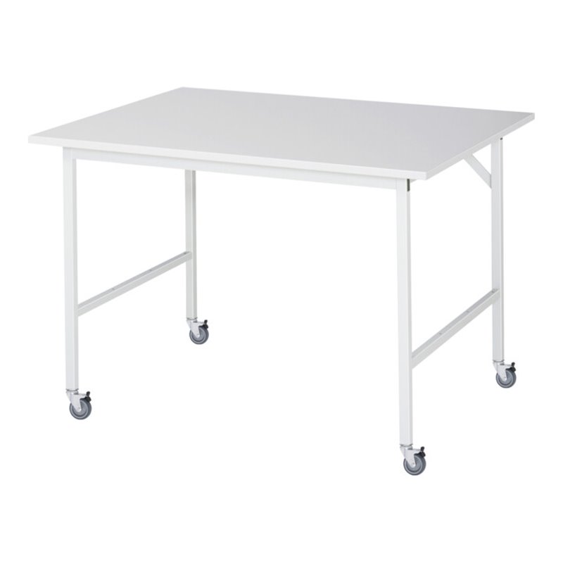 Rau Fahrbarer Arbeitstisch Jerry (4 LR), B1250xT1000xH900mm, M-Platte-22mm