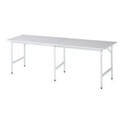 Rau Arbeitstisch Jerry höhenverstellbar, B2500xT800xH800-850mm, M-Platte-22mm