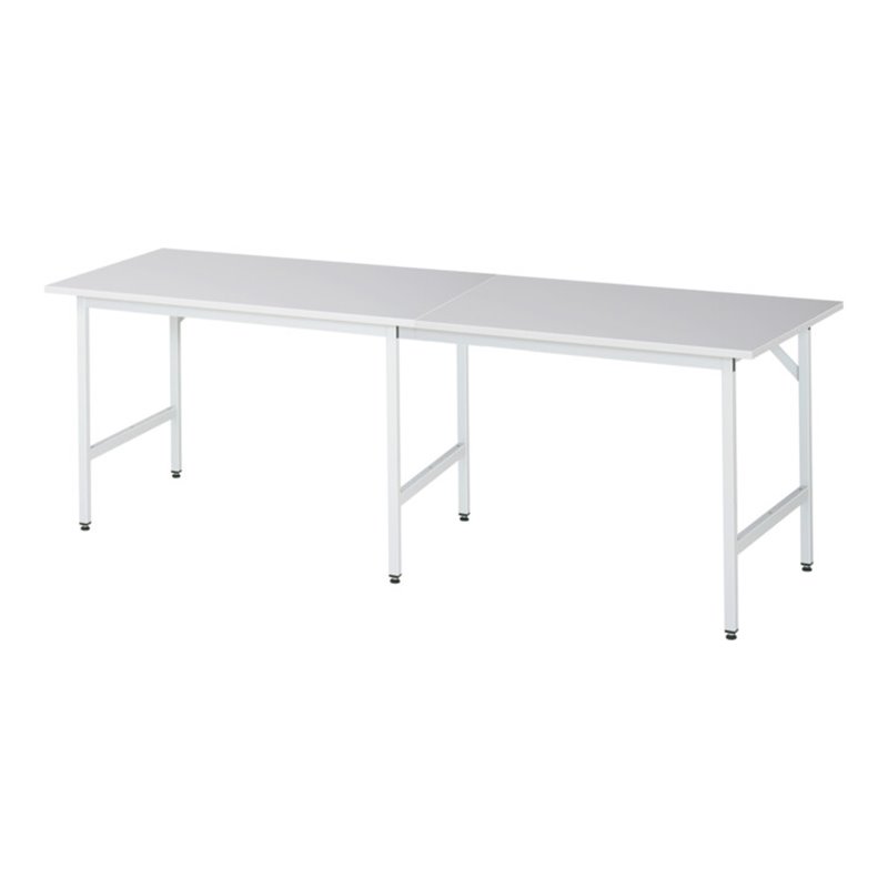 Rau Arbeitstisch Jerry höhenverstellbar, B2500xT800xH800-850mm, M-Platte-22mm