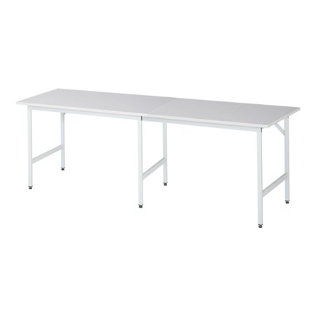 Rau Arbeitstisch Jerry höhenverstellbar, B2500xT800xH800-850mm, M-Platte-22mm