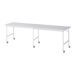 Rau Fahrbarer Arbeitstisch Jerry (6 LR), B3000xT800xH900mm, M-Platte-22mm