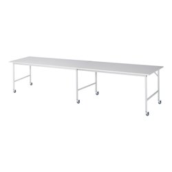 Rau Fahrbarer Arbeitstisch Jerry (6 LR), B4000xT1000xH900mm, M-Platte-22mm