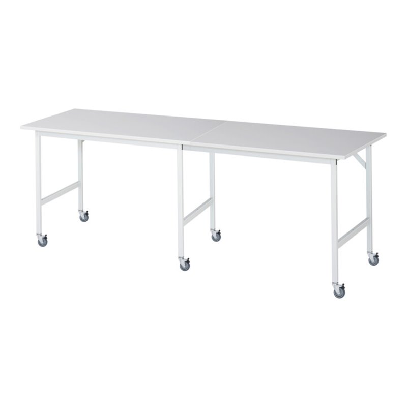 Rau Fahrbarer Arbeitstisch Jerry (6 LR), B2500xT800xH900mm, M-Platte-22mm