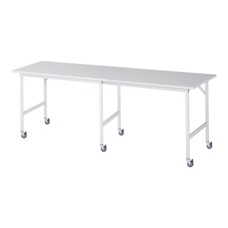 Rau Fahrbarer Arbeitstisch Jerry (6 LR), B2500xT800xH900mm, M-Platte-22mm