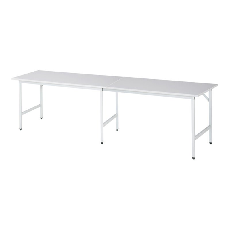 Rau Arbeitstisch Jerry höhenverstellbar, B3000xT800xH800-850mm, M-Platte-22mm