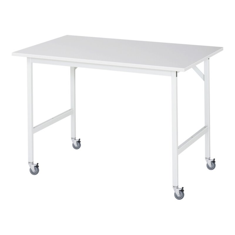 Rau Fahrbarer Arbeitstisch Jerry (4 LR), B1250xT800xH900mm, M-Platte-22mm