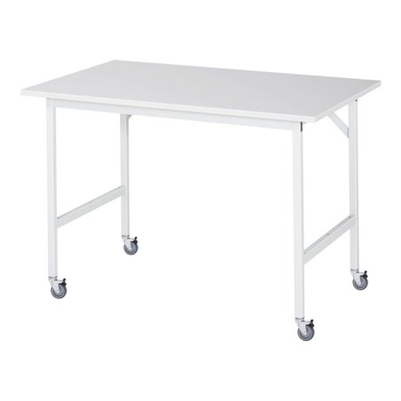 Rau Fahrbarer Arbeitstisch Jerry (4 LR), B1250xT800xH900mm, M-Platte-22mm